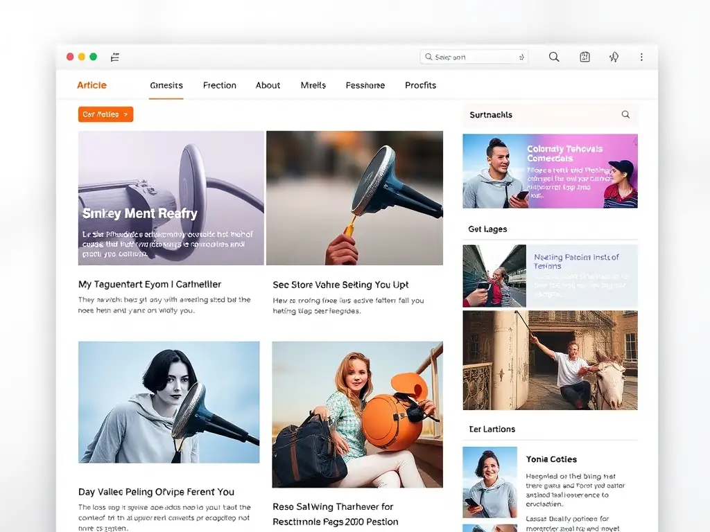 Screenshot of the webzine homepage featuring articles and images of local crafts, illustrating DMA's webzine and publications.